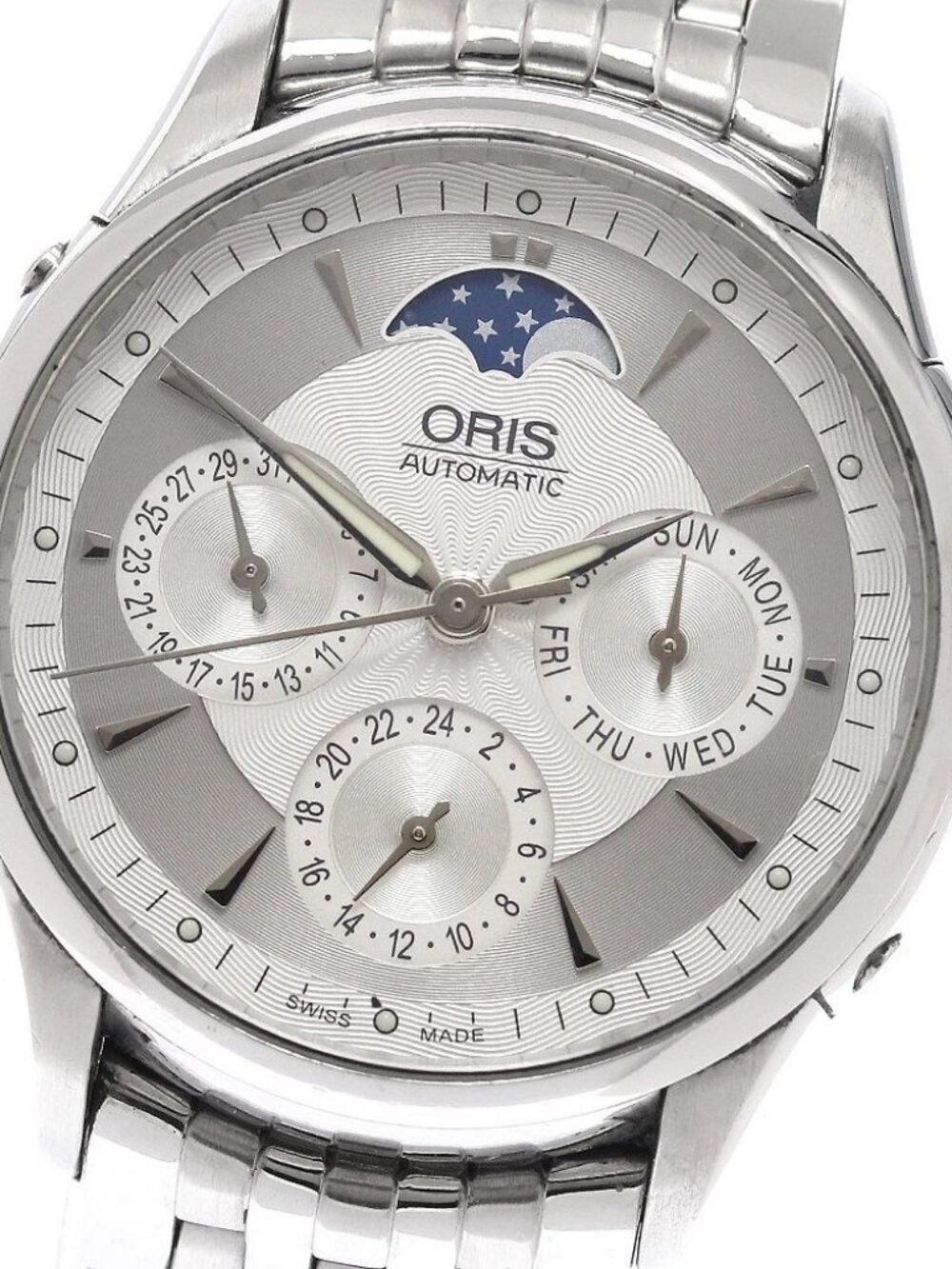 ORIS Artelier Complication 7606 Moon phase Silver Dial Automatic Men's_938608
